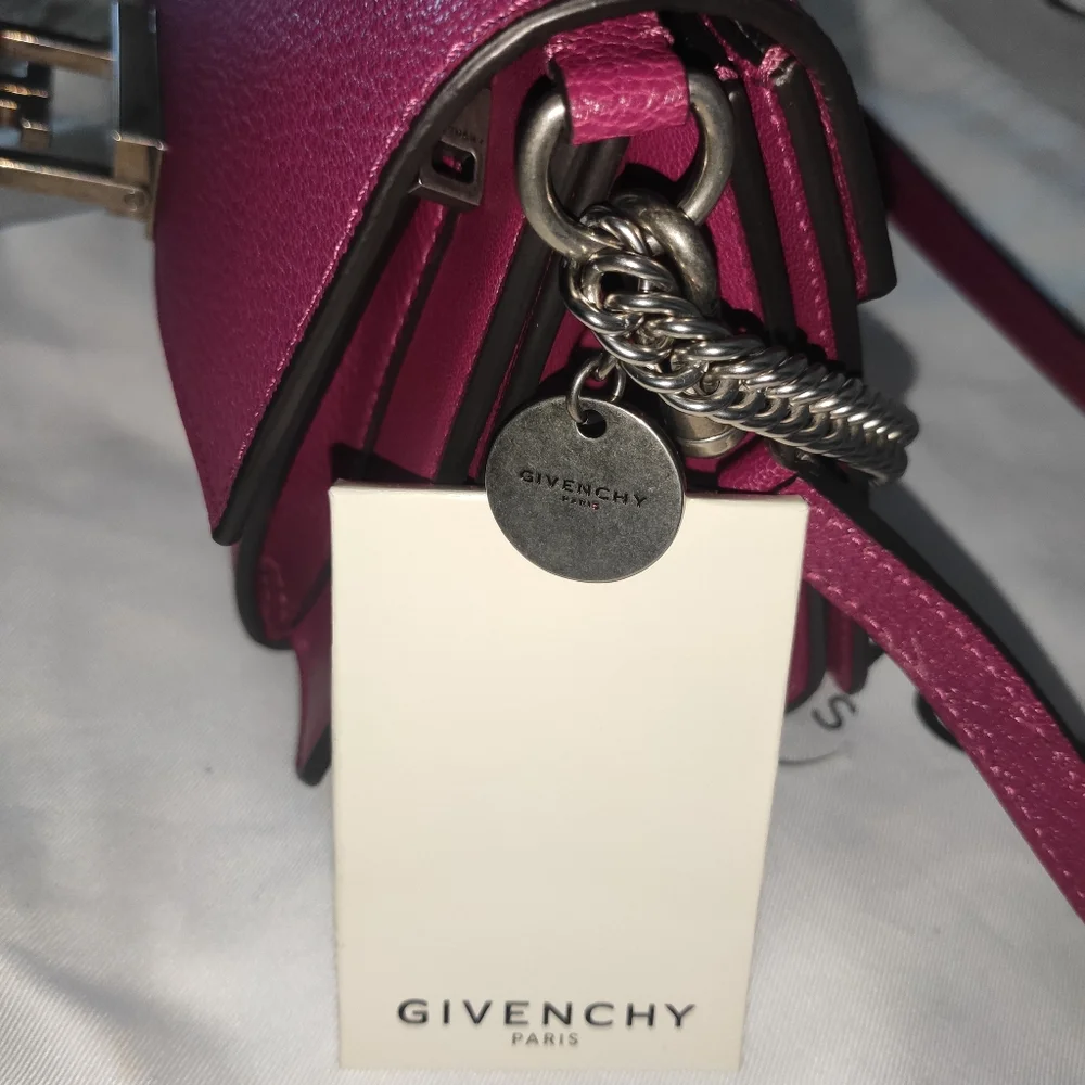 Givenchy GV3 Small Goatskin Shoulder Bag Orchid